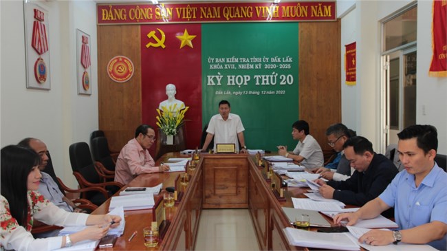 Đắk Lắk tăng cường công tác kiểm tra, giám sát và thi hành kỷ luật trong đảng (01/2/2023)